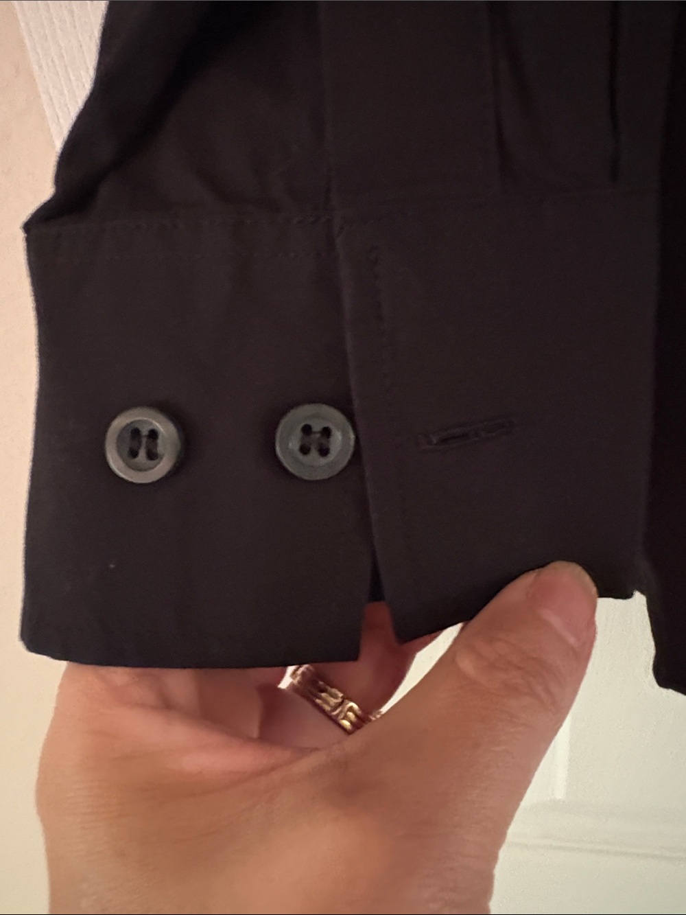 GAP Black Button-Down Shirt with Chest Pocket - Picture 6 of 13
